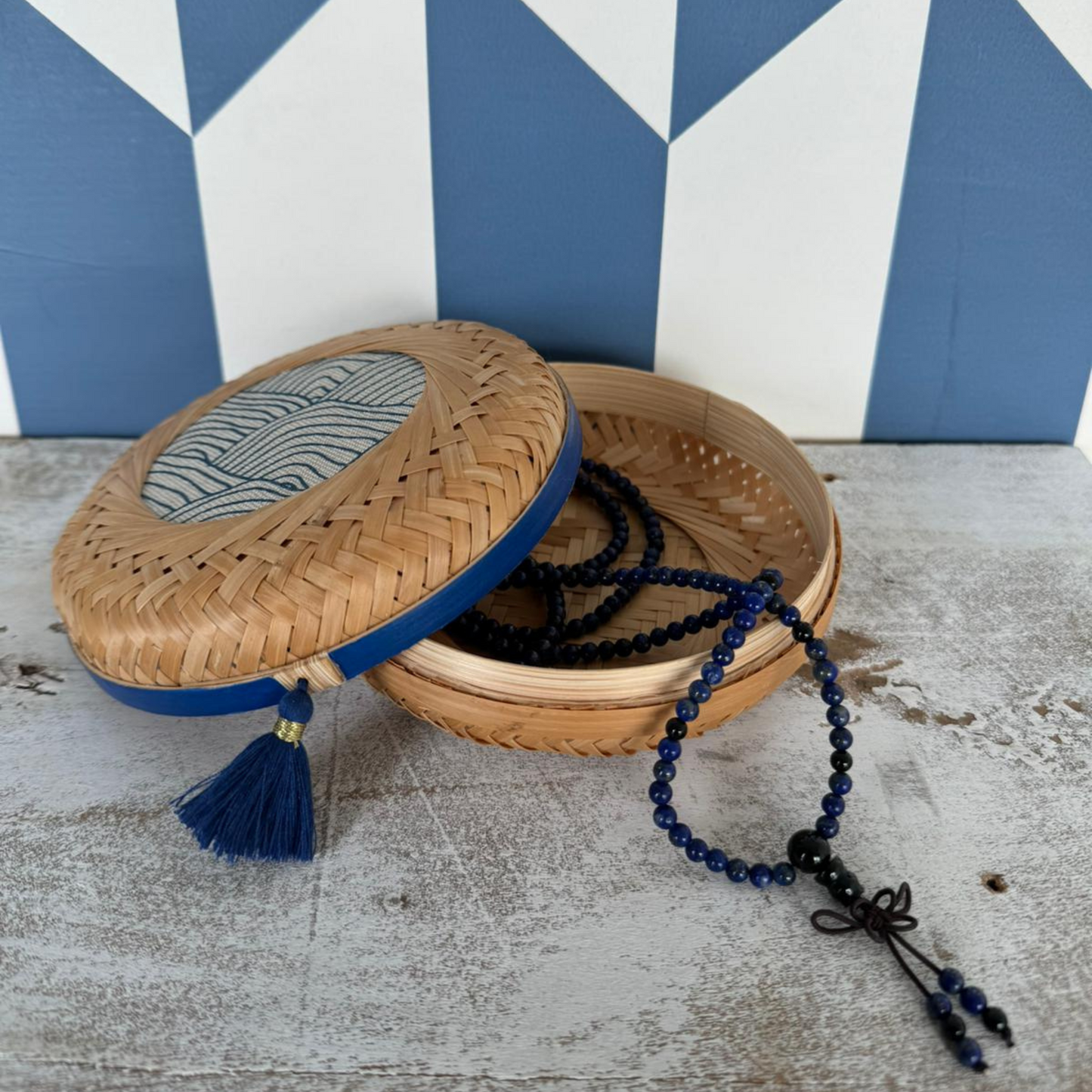 GIFT SET - FLAT BASKET [Small] + BRACELET [LEON]