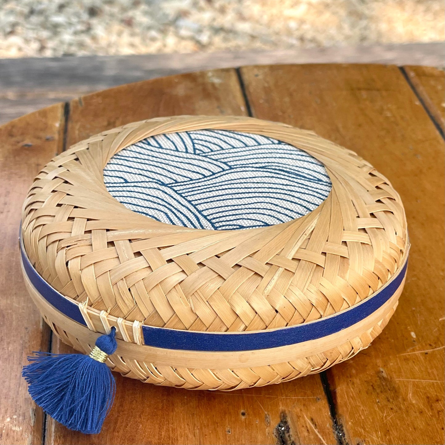 GIFT SET - TERRA Necklace + FLAT WOVEN [Small] Basket